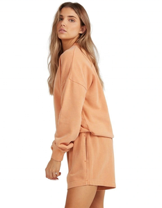 Shorts décontractés en coton uni pour femmes, mélange de molleton, taille haute, taille élastique, avec poches latérales, 120g - Product Image 2