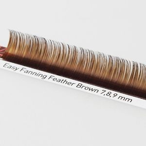 Pestañas de Alta Calidad Fácil de Aplicar, Estilo Pluma, Marrón, Fibra PBT Coreana, 0.07, 7mm de Longitud, Acabado Mate, Largas, Disponibles en Caja Mixta - Product Image 6