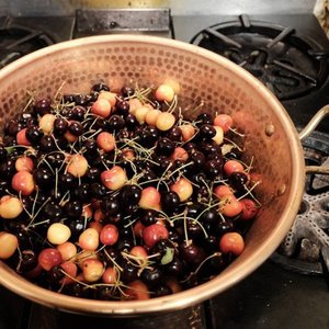 Cacerola de cobre con asas de bronce - Product Image 6