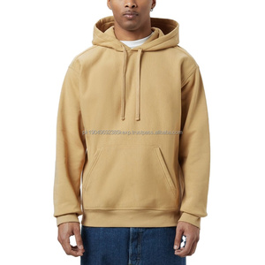 Sweats à capuche de haute qualité 100% coton, logo personnalisé, uni, épais, lourd, surdimensionné, pull pour l'hiver, sweats à capuche vierges colorés - Product Image 2