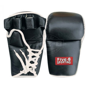 Gants de Sparring MMA Professionnels en Cuir de Haute Qualité Écologiques Évacuation de l'Humidité pour Entraînements sur Sac de Frappe Fermeture Sécurisée à Crochets et Boucles - Product Image 6