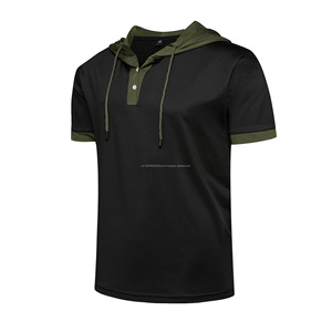 Fashion Casual Short Sleeve Luxury <b>Mens</b> Tshirt <b>Men</b> Hot Selling Workout Plain Gym Jogging Hoodie Sport Tshirts <b>Men</b> - Product Image 5