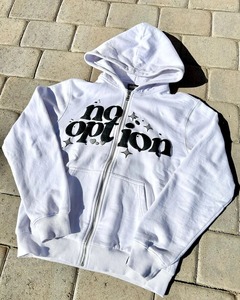 Quality 100% Cotton Fleece Y2K Custom Puff Printing 3D Foam Fleece Blank Men's <b>Full</b> <b>Zip</b> Regular Fit SENSEL Hoodies <b>Sweatshirts</b> - Product Image 4