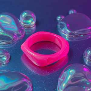 Brazalete de resina azul y rojo, brazalete de diseñador hecho a mano, regalo de dama de honor, pulsera de resina encantadora única hecha a mano azul y roja, - Product Image 5