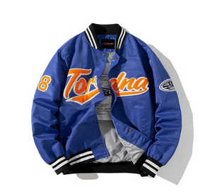 Classic Varsity <b>Jacket</b> Men Custom Logo <b>Baseball</b> <b>Bomber</b> <b>Jacket</b> College Uniform Style Embroidery Streetwear - Product Image 4