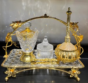 Ensemble de brûleur à bakhoor artisanal écologique au design moderne, plateau en acier inoxydable, brûleur à encens en cristal pour la maison, l'hôtel, le restaurant - Product Image 6