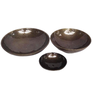 Bol de service en aluminium moulé de haute qualité avec finition de basse en détresse pour une utilisation au restaurant à domicile en gros 24 pièces minimum - Product Image 1