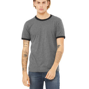 Ringer Tee Fit Classic Slim Fit Rib T Shirts 200 GSM Summer Ringer Tee Tops Jersey Ringer T Shirt - Product Image 6