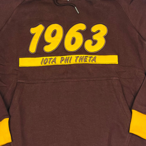 Iota Phi Theta Chenille Hoodie 100% algodón tejido Universidad Logo Fraternidad Anti-Shrink otoño ecológico de talla grande para hombres - Product Image 6