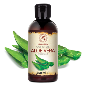 Huile Végétale d'Aloe Vera 250ml Aromatika Macérat Naturel d'Aloe Barbadensis pour SPA, Massage, Fabrication Cosmétique et Marque Privée - Product Image 1