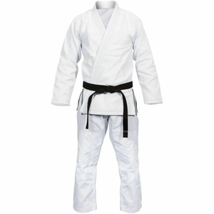 Uniforme BJJ Gi de algodón de alta calidad para adultos bordado brasileño Jiu-Jitsu Kimono pantalones cortos estiramiento Karate entrenamiento gimnasio desgaste - Product Image 6