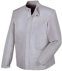 Chaqueta de seguridad de soldador al por mayor chaqueta de soldadura de cuero de alta calidad chaqueta de soldadura de cuero de vaca dividida de alta calidad - Product Image 5