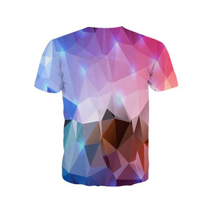 Factory Custom Men's Oversize Cotton T-Shirt Full Sublimation Printing All Front Logo Short Length 100% Polyester Knitted Fabric - Product Image 2