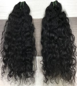 ผมต่อจากผมมนุษย์แบบไม่ผ่านกระบวนการผมชาวอินเดียแบบไม่ผ่านกระบวนการผมลอนแบบธรรมชาติ - Product Image 1