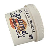 Gobelets en papier jetables et couvercles en PP 120cc/4oz en papier kraft pour l'emballage de crème glacée, biscuits sucrés et yaourt glacé - Vente en gros