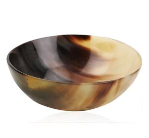 ชามฮอร์นแกะสลักด้วยมือเงางามเป็นพิเศษตกแต่งด้วยแตรควายแท้จากธรรมชาติ - Product Image 5