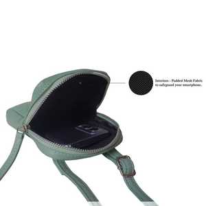 Suave y suntuosa calidad premium Nappa cuero genuino de grano completo teléfono móvil bandolera estilo Vintage proveedor indio superior - Product Image 3