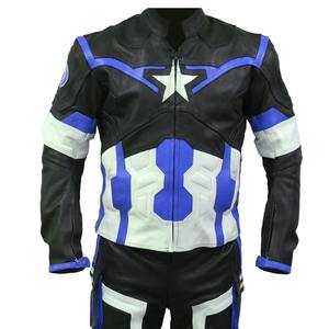 Traje de moto de cuero genuino personalizado protección de alta calidad motocicleta Auto Racing Wear motocicleta chaqueta de motocicleta - Product Image 3