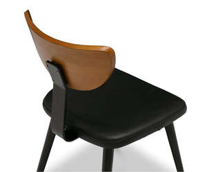 Lani Dining Chair Modern Scandinavian Design Solid Wood Non-Foldable for Indoor Outdoor Dining Home Office <b>Kitchen</b> Apartment Use - Product Image 6