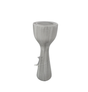 Ensemble décoratif fantaisie de 2 bougeoirs en métal avec support de lumière support de lavage blanc pour décoration de table à la main - Product Image 1