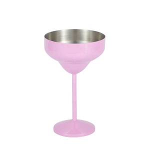 Divris DR-2201 <b>Stainless</b> Steel Cocktail <b>Glasses</b> 320ml Unbreakable Modern American Style Design Party Use Shape Wine Tumbler - Product Image 6