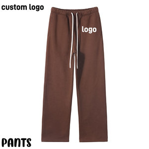 Pantalones de chándal de pierna recta de lana para hombre de lujo personalizados de diseñador - Product Image 1