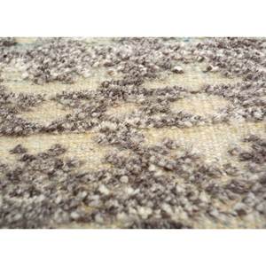 พรมขนสัตว์ถักมือสีเบจและสีน้ำตาลลายเรขาคณิต พรมปูพื้นปอกระเจาสำหรับตกแต่งห้องนั่งเล่น ขนาดใหญ่ รุ่น Skwl-427 - Product Image 3