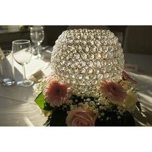 Centros de mesa redondos de bola de cristal preciosos para bodas, eventos, fiestas, decoraciones de mesa, centros de mesa hechos a mano - Product Image 6