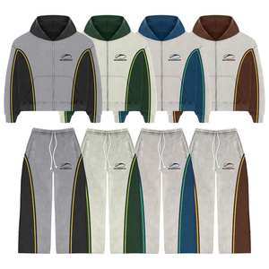 ชุดลำลองสีขาวทึบพิมพ์ลายออกแบบปักโลโก้ได้ตามต้องการ100% ผ้าฝ้ายเป็นมิตรกับสิ่งแวดล้อมไซส์ใหญ่พิเศษสำหรับการฝึกซ้อมจ๊อกกิ้งฤดูหนาว - Product Image 1