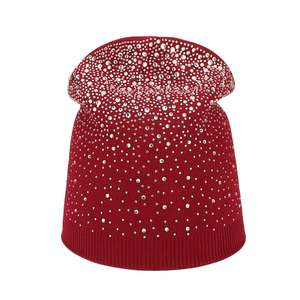 Bonnet Jacquard Bonnet Diamant Personnalisé Crâne Strass Bonnet pour Homme Femme Partout Strass Bonnet Chapeaux - Product Image 5