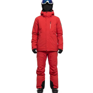 Vêtements de ski et de sports de neige coupe-vent, tissu polyester, finition à effet duveteux, équipement de protection hivernale isolé pour l'extérieur, vêtements de ski - Product Image 5