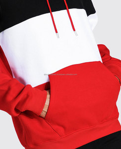 Vente en gros de sweats à capuche de gymnastique ajustés avec logo imprimés Fabricants de sweats à capuche personnalisés noirs unis sweats à capuche vierges en molleton de coton respirant pour hommes - Product Image 3