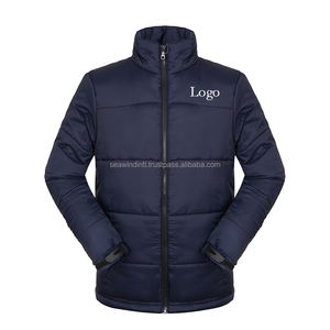 Veste bomber d'hiver en gros pour hommes, veste noire à capuche en fibre de polyester, thermique, imperméable - Product Image 4
