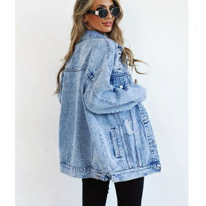 Chaquetas Vaqueras de Moda para Mujer, Nueva Colección, Última Moda, Venta Caliente, Chaqueta Vaquera Informal, Clásica, Elástica, Abrigo Vaquero para Mujer - Product Image 3