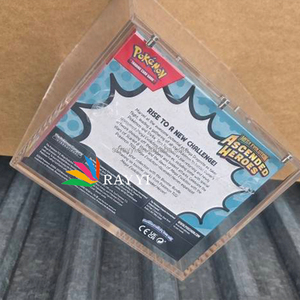 RAYYI Nouvelle Vitrine Acrylique Magnétique UV <span class=keywords><strong>Grande</strong></span> Taille Premium pour <span class=keywords><strong>Booster</strong></span> Pack Pokémon Ascended Heroes 2026 - Product Image 2