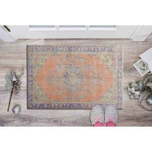 Purple Printed <b>Rug</b> - Luxury <b>Boho</b> Modern Runner Stair Easy Clean,Nonwoven Soft <b>Rug</b> - Product Image 5