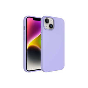 Étui rigide en silicone liquide anti-traces de doigts de qualité supérieure pour iPhone 14 Plus, coque de protection de téléphone portable de haute qualité, effaçable - Product Image 1