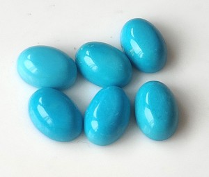 Khatushyam อัญมณีพลอยธรรมชาติสีฟ้าครามของรัฐอาริโซนา3x5mm-8x10mm รูปไข่ทรงหลังแบนหลวมอัญมณีทำสี - Product Image 1