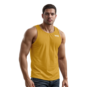 Wholesale 2025 100% Cotton <b>Men</b> Tank Top Eco-Friendly Breathable Quick Dry Sublimation Print Gym Wear OEM ODM Supplier Custom - Product Image 3