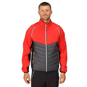 OEM respirant hommes matelassé couleur bloc fermeture éclair Softshell veste col montant avec manches attachables pour l'hiver - Product Image 1