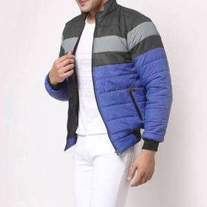 Chaquetas acolchadas de manga larga al por mayor, chaquetas acolchadas de poliéster transpirable de estilo personalizado para hombre - Product Image 4