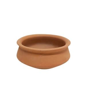 Bol rond de service en argile avec poignée bol de pédicure de couleur naturelle pour la décoration de cuisine et de mariage fait à la main personnalisé - Product Image 2