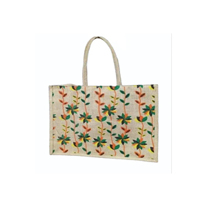 100% orienté vers l'exportation écologique conception personnalisée impression grande capacité fourre-tout sac à provisions sacs à provisions en jute du Bangladesh - Product Image 1