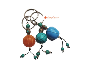 พวงกุญแจหิน dzi ประเภทผลิตภัณฑ์ที่ไม่ซ้ำกันสำหรับพวงกุญแจ - Product Image 3