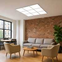 Panneau lumineux rectangulaire pour l'éclairage de bureaux intérieurs