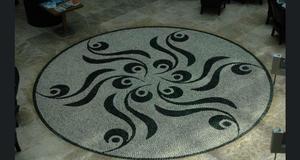 Installation gratuite dans le pays européen incluse Mosaïque de pierre Pebble Mosaic Art pour l'aménagement paysager et le platelage - Product Image 2