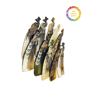 Peigne en corne de buffle naturel Peigne à main de haute qualité Cadeaux faits à la main - Product Image 1