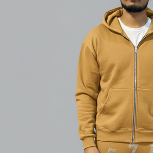 Tracksuit Sweatsuit Custom Puff Print <b>Crop</b> <b>Top</b> Hoodie and Flare Sweatpants Set Sweat Jogger Stacked Pants Track Suit Set <b>For</b> <b>Men</b> - Product Image 3