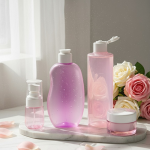 Envase de Plástico PET para Cosméticos, Botella con Bomba Pulverizadora Rosa para Champú, Loción, Envases Vacíos para Cosméticos, Pavico Vietnam - Product Image 3