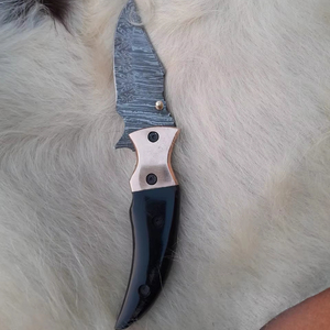 Damascus Phantom Folding Knife For Hunting Use - Product Image 1